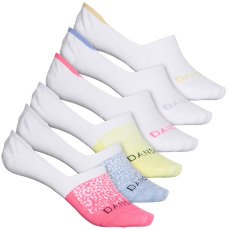 Danskin Sneaker Liner Socks - 6-Pack, Below the Ankle (For Women) - MULTI (9/11 )