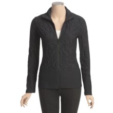 Sno Skins Baroque Jacquard Sport Jacket - Zip Front, Long Sleeve (For Women) in Black - Closeouts