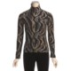 Sno Skins Brushed Print Novelty Turtleneck - Long Sleeve (For Women)