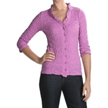 Sno Skins Cotton Pucker Shirt - Ballet Neckline, 3/4 Sleeve (For Women) in Orchid - Closeouts