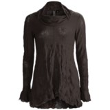 Sno Skins Crinkle Pointelle Tunic Shirt - Long Sleeve (For Women)