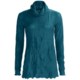 Sno Skins Crinkle Pointelle Turtleneck - Long Sleeve (For Women)
