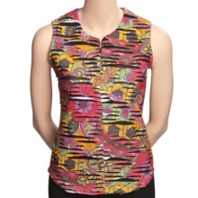 Sno Skins Jewel Neck Shirt - Sleeveless (For Women) in Fiesta - Closeouts