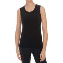 Sno Skins Micro-Cashmerette Tank Top - Scoop Neck (For Women) in Black - Closeouts