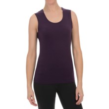 Sno Skins Micro-Cashmerette Tank Top - Scoop Neck (For Women) in Eggplant - Closeouts