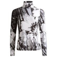Sno Skins Microfiber Print Turtleneck - Long Sleeve (For Women) in Splash - Closeouts