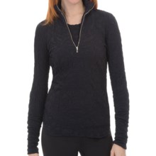 Sno Skins Pebbled Sport Shirt - Zip Neck, Long Sleeve (For Women) in Black - Closeouts