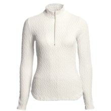 Sno Skins Pebbled Sport Shirt - Zip Neck, Long Sleeve (For Women) in White - Closeouts