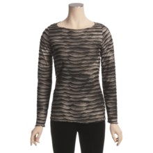 Sno Skins Pleated Stripes Shirt - Long Sleeve (For Women) in Smoke - Closeouts