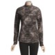 Sno Skins Pleated Stripes Shirt - Zip Neck, Long Sleeve (For Women)