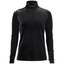 Sno Skins Plush Tech Velvet Turtleneck - Long Sleeve (For Women) in Black - Closeouts