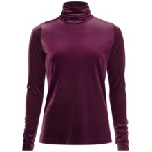 Sno Skins Plush Tech Velvet Turtleneck - Long Sleeve (For Women) in Raspberry - Closeouts