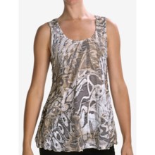 Sno Skins Printed Angel Hair Tank Top (For Women) in Mocha Swirl - Closeouts