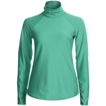 Snow Angel Doeskin Base Layer Turtleneck - Midweight, Long Sleeve (For Women) in Mint