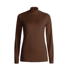 Snow Angel Veluxe Damask Base Layer Turtleneck - Long Sleeve (For Women) in Espresso - Closeouts