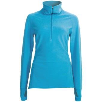 Snow Angel Vixen Velour Base Layer Top - Zip Neck, Long Sleeve (For Women) in Hypotiq