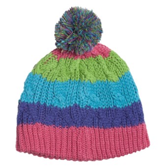 Snow Dragons Multicolor Hat (For Girls) in Multi-Striped