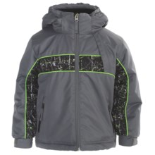 Snow Dragons Planker Jacket - Insulated (For Little Boys) in Steel/Cool Thrasher/Lime Light - Closeouts