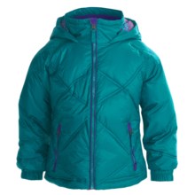 Snow Dragons Somersault Jacket - Insulated (For Little Girls) in Turquoiseuoise Radiance/Pink Dazzle/Purple Berry - Closeouts