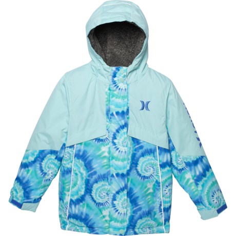 Hurley Snowboard Jacket - Insulated (For Big Girls) - MINT CANDY (L )