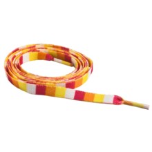 Sof Sole Flat Shoe Laces - 45” in White/Orange/Pink/Yellow - Closeouts