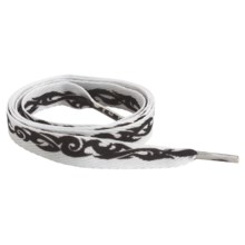 Sof Sole Tribal Band Flat Shoe Laces - 45” in White/Black - Closeouts