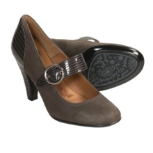 Sofft Florence Mary Jane Shoes - Stitched Heel (For Women) in Nimbus Grey Suede - Closeouts