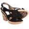 Sofft Odelle Wedge Sandals (For Women) in Black Suede