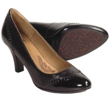 Sofft Seryn Pumps - Wingtip (For Women) in Dark Brown Leather - Closeouts