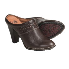 Sofft Soleil Studded Leather Mules (For Women) in Dark Brown - Closeouts