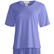 Soft Crew Shirt - Elbow Sleeve (For Women) in Wisteria - 2nds