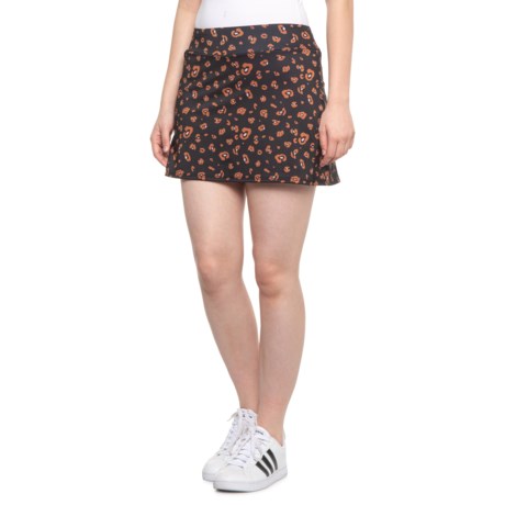ONZIE Soft Knit Skort - Built-In Shorts (For Women) - LOVELY LEOPARD (S )