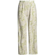 Soft Lounge Bottoms (For Women) in Green Snowflake - 2nds