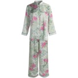 Soft Surroundings Geisha Pajamas - Mandarin Collar, Long Sleeve (For Women)