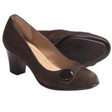 Softspots Basha Pumps - Leather (For Women) in Chocolate Suede - Closeouts