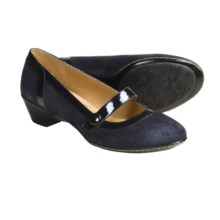 Softspots Caprice Heels - Mary Janes (For Women) in Winter Blue Suede - Closeouts