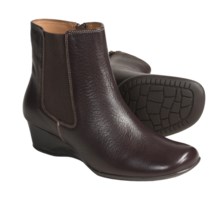 Softspots Picabo Ankle Boots - Wedge Heel (For Women) in Brownwood Leather - Closeouts