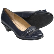 Softspots Solstice Pumps - Leather, Kiltie Accent (For Women) in Navy - Closeouts
