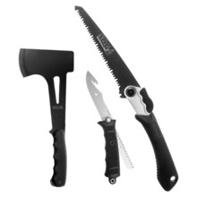 SOG Hunter Revolver, Hand Axe and Folding Saw -3-Piece Combo Kit in See Photo - Closeouts