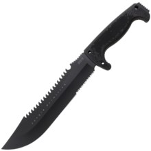 Sog Jungle Primitive Knife - Fixed Blade, Partially Serrated, Sheath in See Photo - Closeouts