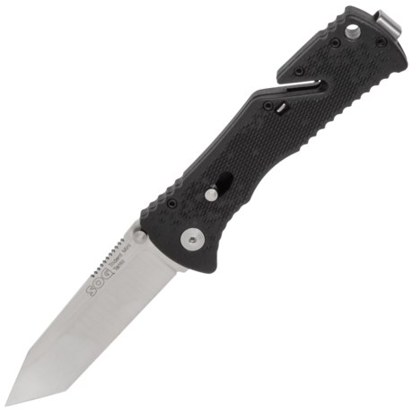 SOG Trident Mini Tanto Knife Assisted Opening, Piston Lock