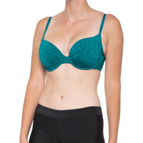 Gottex Solid Bikini Top - UPF 50+, Underwire (For Women) - TEAL ( )