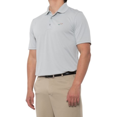 Greg Norman Solid Ottoman Polo Shirt - Short Sleeve (For Men) - MIST (M )