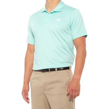 Adidas Solid Polo Shirt - UPF 50, Short Sleeve (For Men) - CLEAR MINT (S )