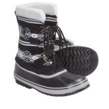 Sorel 1964 Graphic Diamond Print Winter Boots (For Women) in Black/Limestone - Closeouts