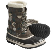 Sorel 1964 Pac Graphic Boots - Waterproof (For Women) in Mud/Deep Teal - Closeouts