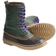 Sorel 1964 Premium CVS Waterproof Pac Boots (For Women) in Dark Green/Royal Purple - Closeouts