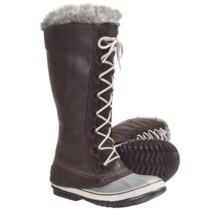Sorel Cate the Great Deco Pac Boots - Waterproof, Insulated (For Women) in Tar - Closeouts