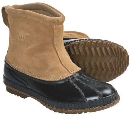 mens no lace snow boots