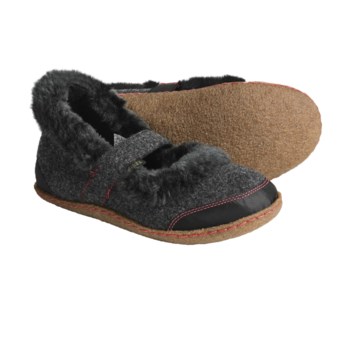 Sorel Felt Nakiska Mary Jane Slippers - Faux-Fur Lining (For Women)